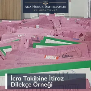 İcra Takibine İtiraz Dilekçesi Örneği- Kısmi İtiraz